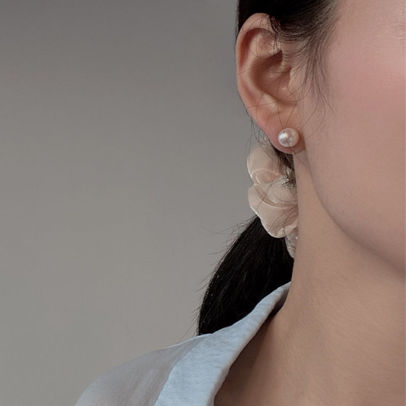 10mm Ear clips - non-pierced ears - Fine Gold Plated x2 - Perles & Co